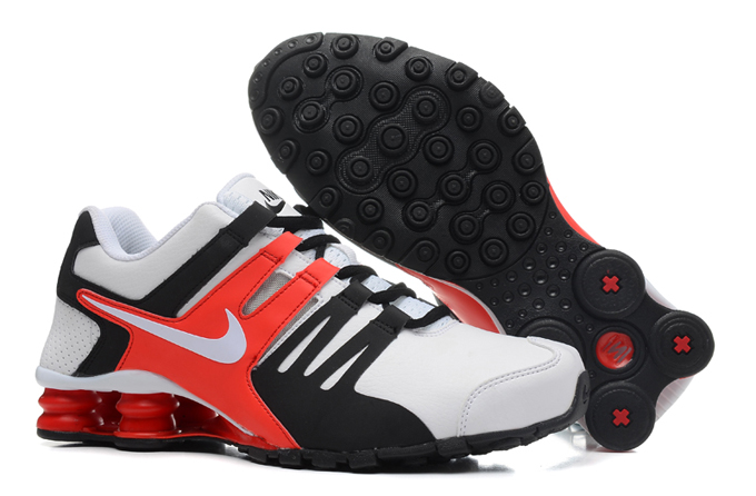 Nike Shox actuel orange blanc noir (2)